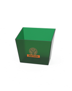 Groene fles serve met Jägermeister-logo 