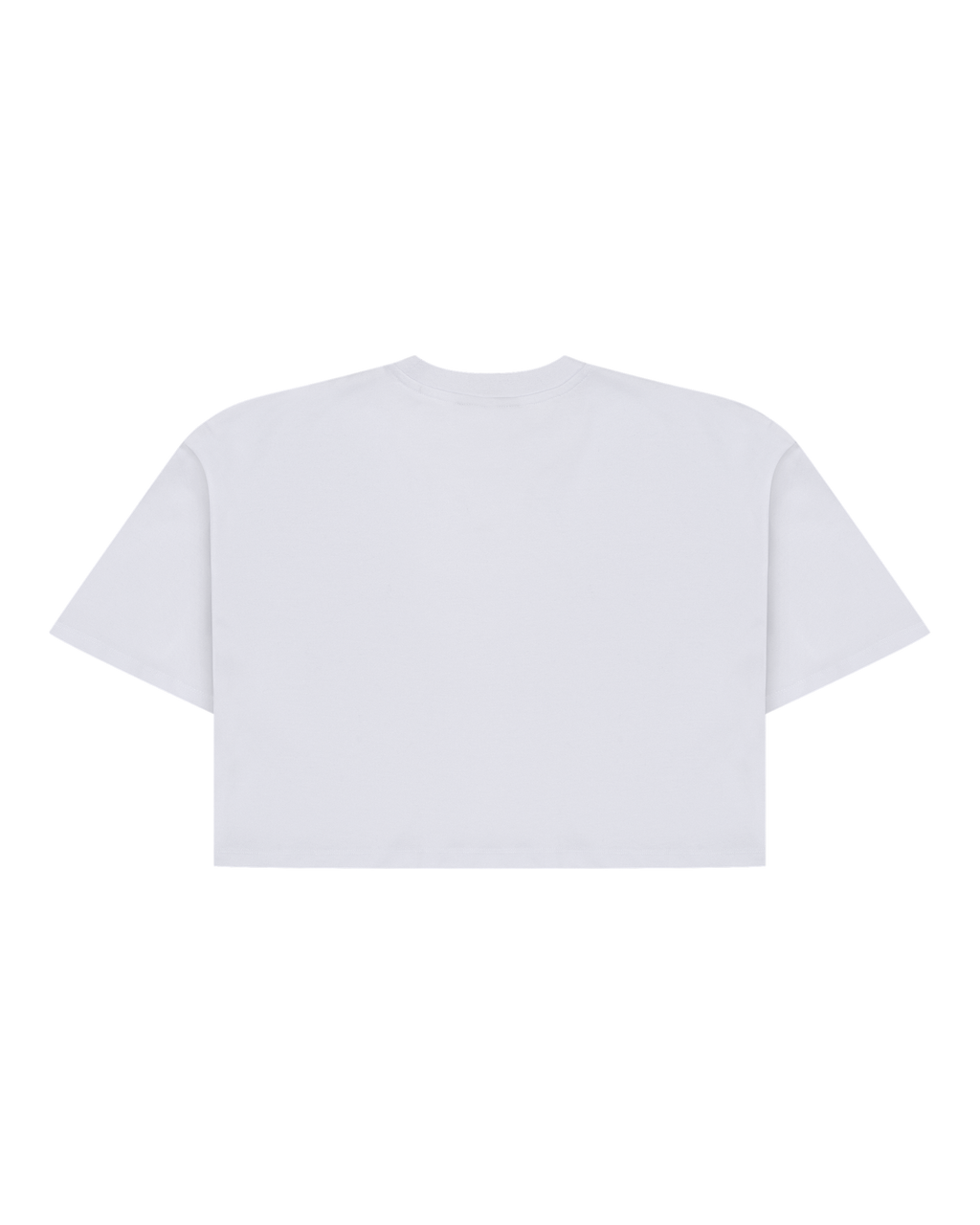 Witte Jägermeister cropped tee van achteren.