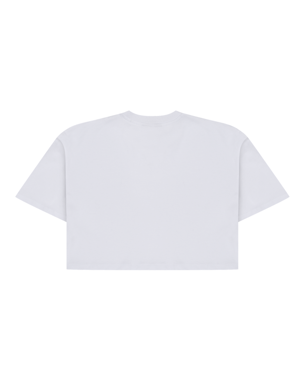 Witte Jägermeister cropped tee van achteren.