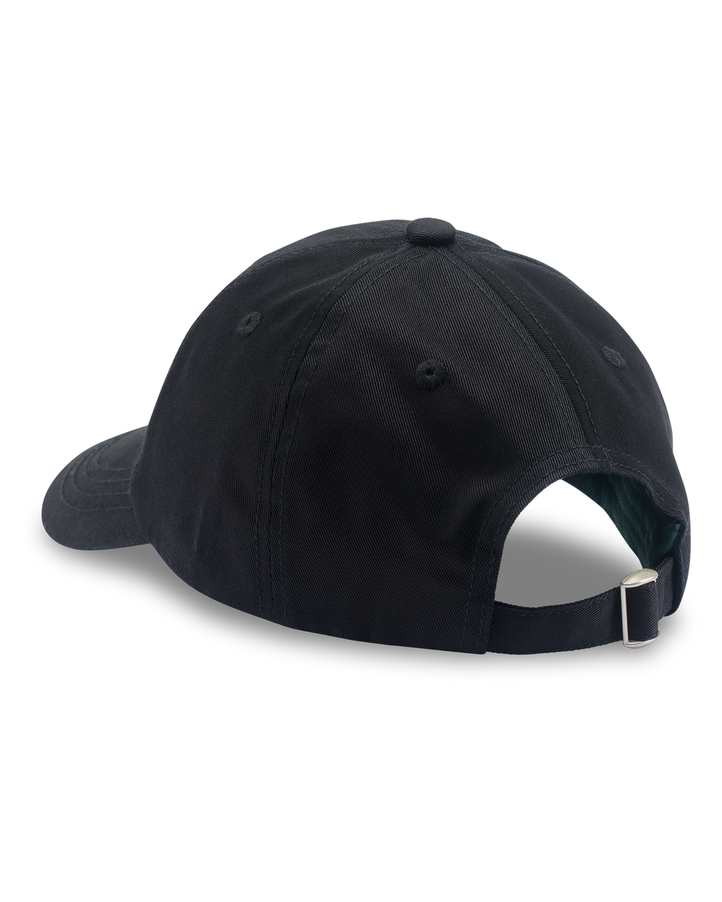 Zwarte Jägermeister dad cap van achteren. Geen logo's zichtbaar.