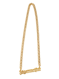 Gouden ketting met hanger 'Jägermeister'.