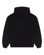 Zwarte Jägermeister hoodie van achteren.