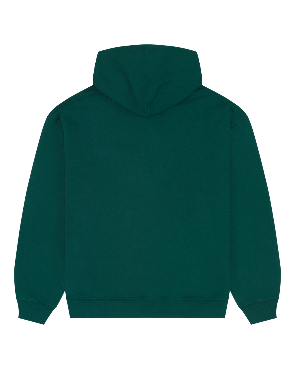 Groene Jägermeister hoodie van achteren.