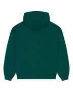 Groene Jägermeister hoodie van achteren.