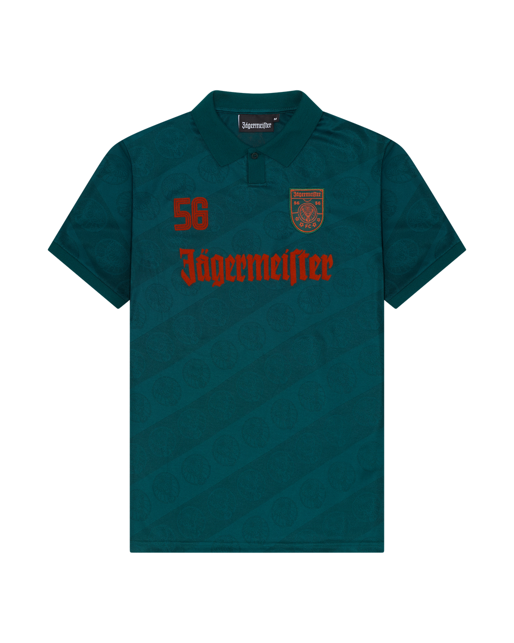 Groen Jägermeister-jersey met branding van voren.