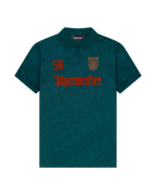 Groen Jägermeister-jersey met branding van voren.