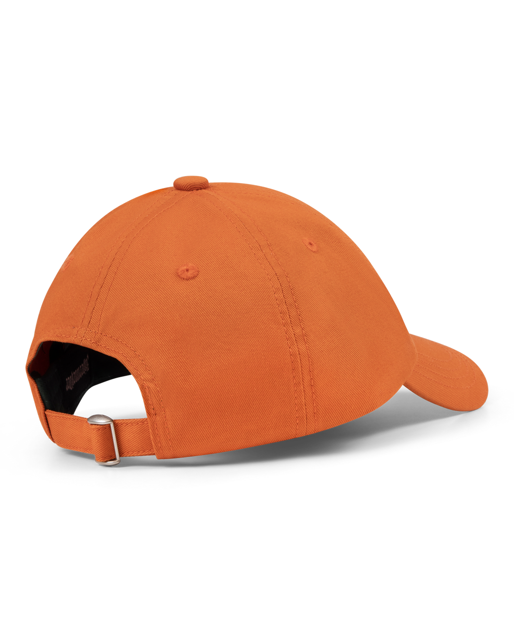 Oranje Jägermeister Racing-pet van opzij.