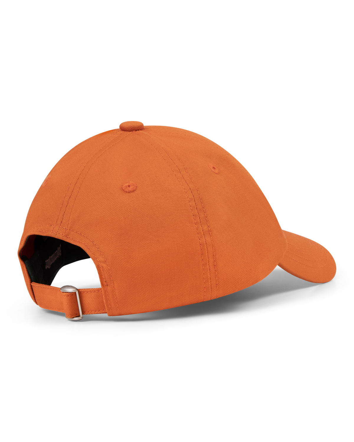 Orange Jägermeister Racing cap from the side.