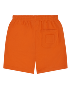 Jägermeister orange shorts with a pocket. No branding visible.